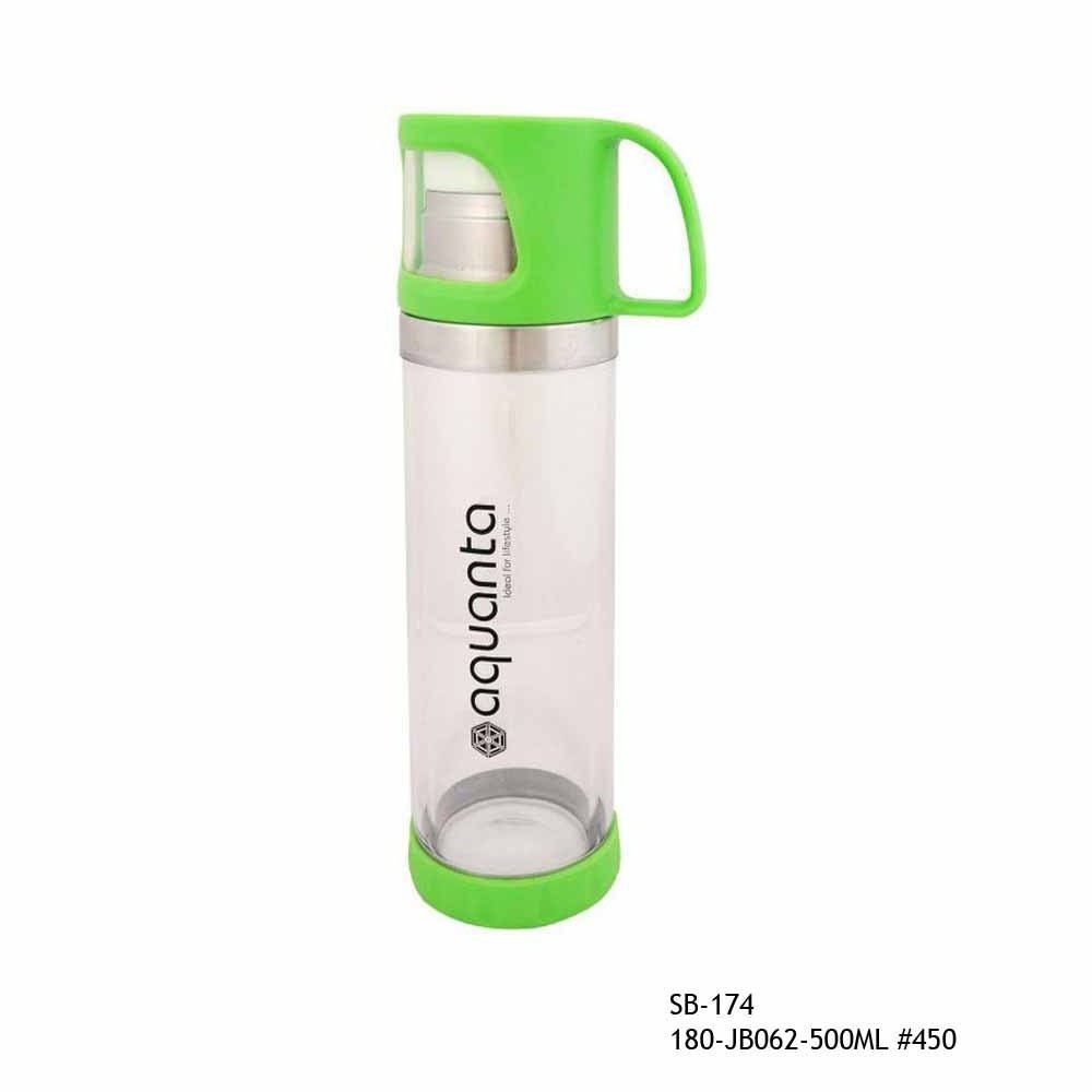 Standard Quality Aquanta Stainless Steel Sipper Bottle Single Carbonated Gym Water Bottle 500ml from India