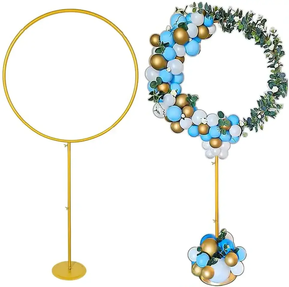 New Arrival Metal Round Balloon Stand with Elegant Looking Circle Balloon Arch Frame for Wedding Party and Birthday Decoration