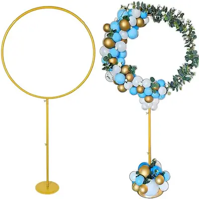 New Arrival Metal Round Balloon Stand with Elegant Looking Circle Balloon Arch Frame for Wedding Party and Birthday Decoration