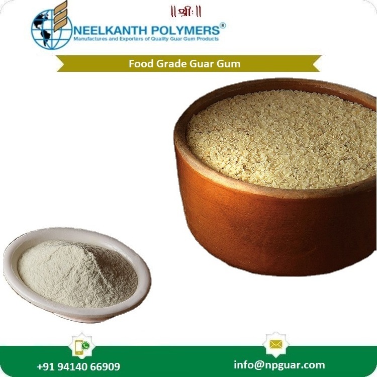 Organic Food Grade Guar Gum Powder 9000-30-0 Best Price Emulsifier for Food Industry 50g Net Weight with Enzymes Preservatives