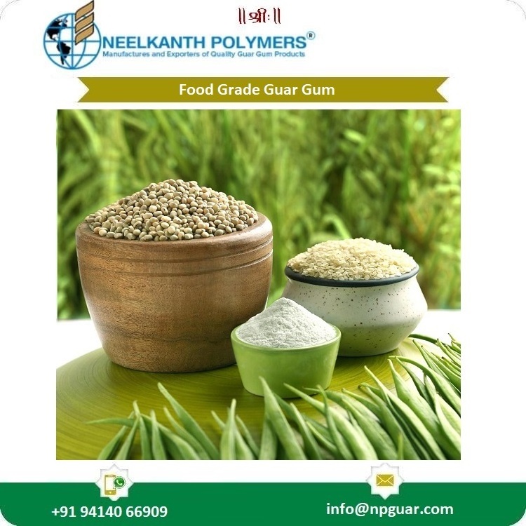 Top Quality Food Grade Guar Gum Powder Endosperm Extract Water Soluble Powder Guar Gum ISO Factory Supply Food Grade Gelatin