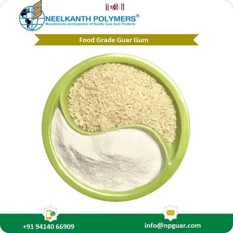 Organic Food Grade Guar Gum Powder 9000-30-0 Best Price Emulsifier for Food Industry 50g Net Weight with Enzymes Preservatives