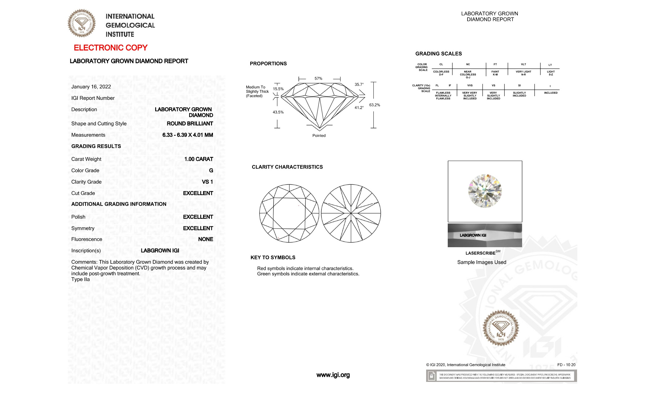 G Color Lab Grown Diamond VS1 Purity Round Brilliant Excellent Cut for Jewelry Making CVD Genuine Lab Created 1.00Carat Diamonds