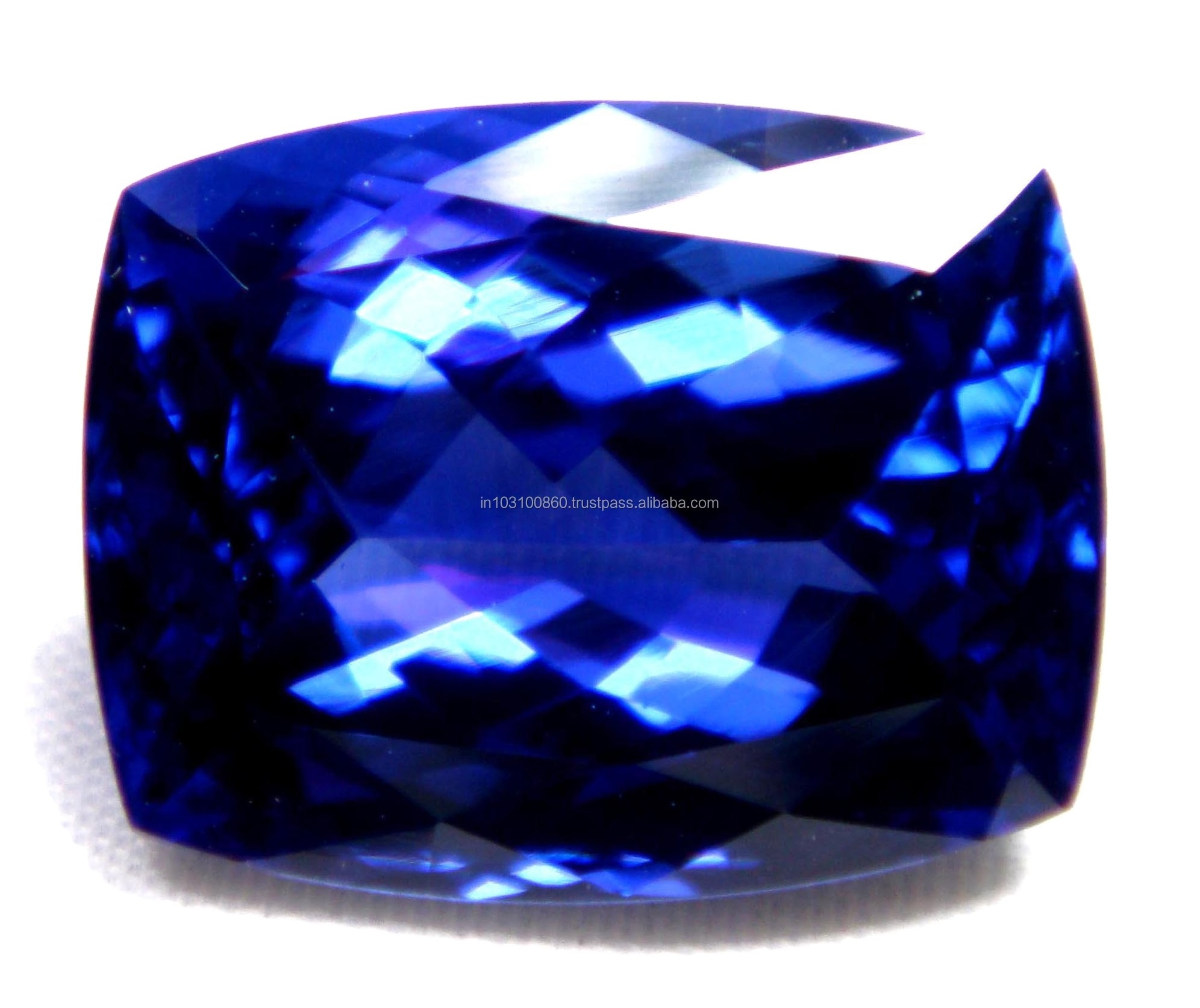 Tanzania Tanzanite Rectangular Faceted Loose Cut Top Quality Blue Color Certified Stone Tanzanite DIY Jewelry Making Accessories