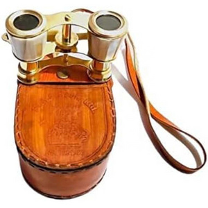 Nautical Captain's Solid Brass Binoculars Fully Functional Nautical Home Decor Binoculars for Adults