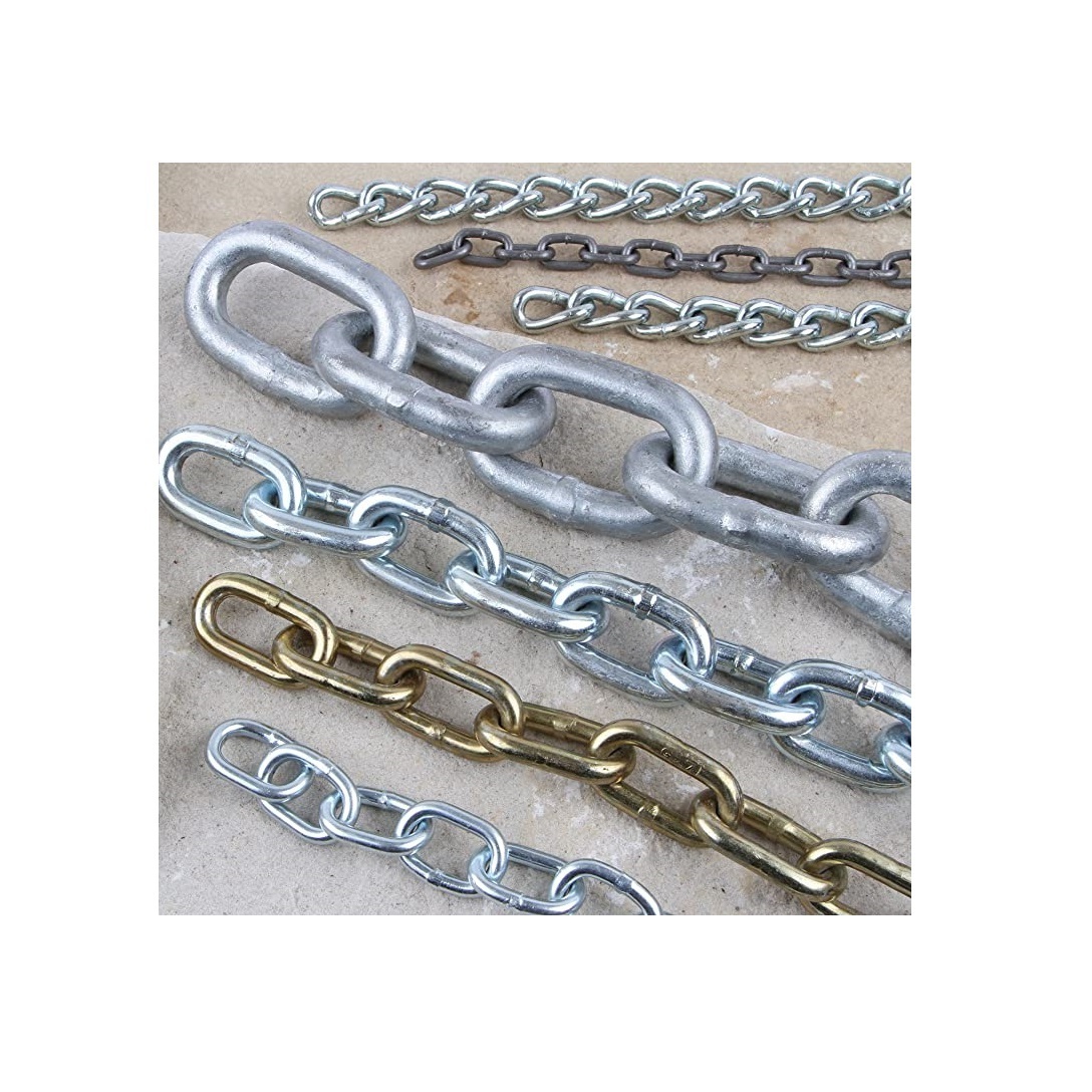 Heavy Duty Galvanized Steel Welded Chain for Industrial Use from India