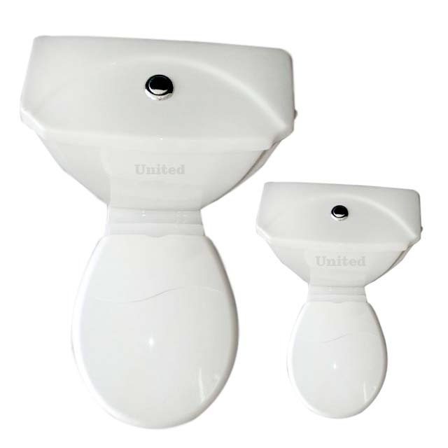 Irani WC Two Piece S / P Trap WC Sanitary Ware with Dual Flush System Soft Seat Cover and Bidet