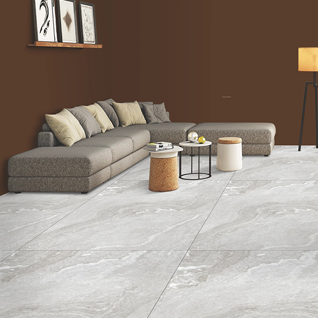 Enhanced Matt Surface Of 600 x 1200 MM Strokes pattern Textured Tile for Living Room And Hall