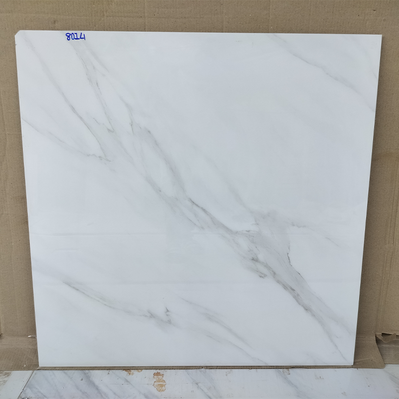 Magnetic Attractive Smooth Glossy Surface Polished Glazed Porcelain Tiles 80 x 80 cm For Living Room Waiting Area And Hallway