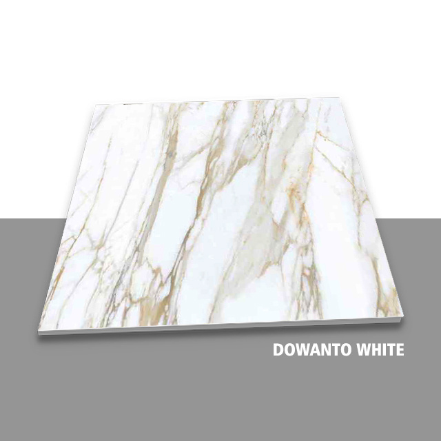 Modern Design 600x600mm White Polished Glazed Porcelain Tiles Anti-Slip Marble Look Floor Tiles for Home Decor