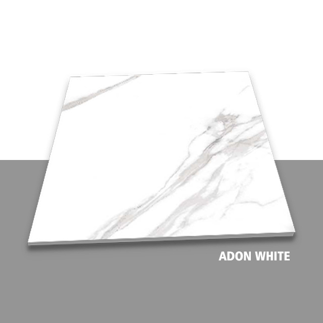 Modern Design 600x600mm White Polished Glazed Porcelain Tiles Anti-Slip Marble Look Floor Tiles for Home Decor