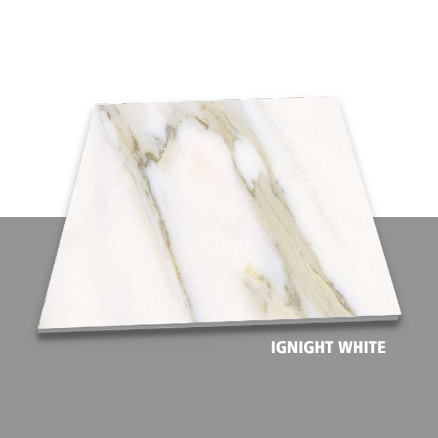 Modern Design 600x600mm White Polished Glazed Porcelain Tiles Anti-Slip Marble Look Floor Tiles for Home Decor