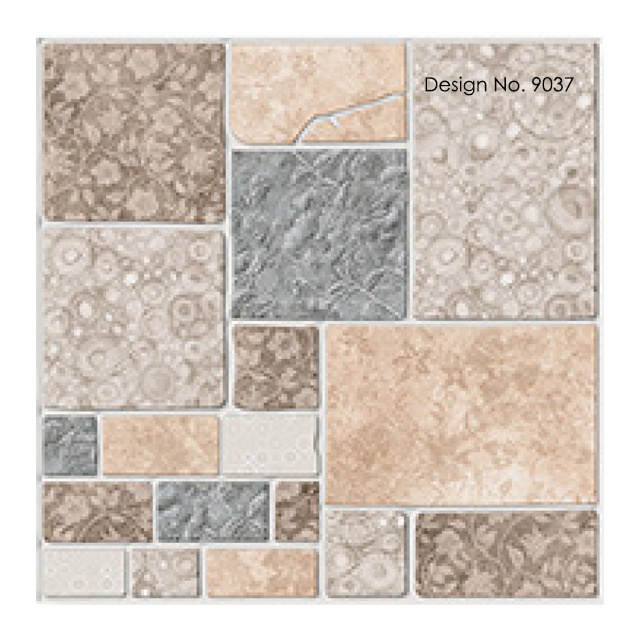 Ceramic Digital Floor Tiles 400x400 mm Marble Stone Looking Rustic Texture Flooring Tile Outdoor and Indoor Flooring Tiles