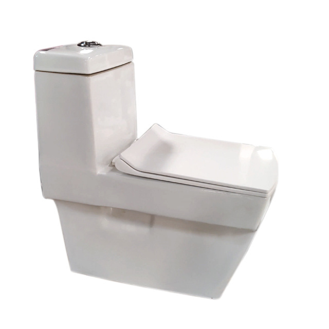 Star Rated One Piece WC Toilet Seat Sonata-115 White One Piece Ceramic WC Toilet with Bowl S-Trap Bathroom Sanitaryware Bidet