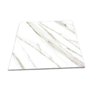 Modern Design 600x600mm White Polished Glazed Porcelain Tiles Anti-Slip Marble Look Floor Tiles for Home Decor