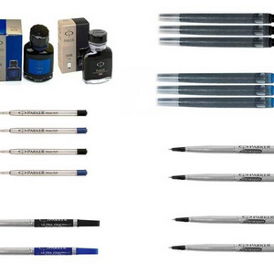 Parker ball pen refill blue black roller ball refill blue black ink bottle 30 ml blue black ink cartridge