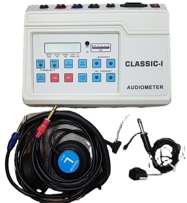 AIR and BONE CONDUCTION AUDIOMETER CLASSIC 1 Audiometro affordable price audiometer for hearing testing