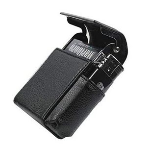 Luxury Latest Designer Customised Unisex Black Faux 100% Genuine Leather Cigar & Lighter Bag Promotional Cigarette Case Holder