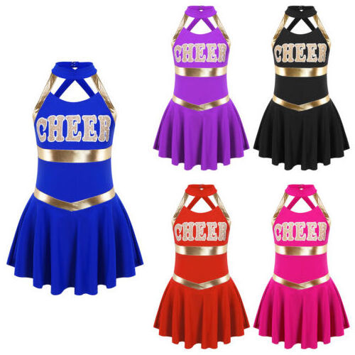 Factory Wholesale Top quality Athletic Women Cheerleader Uniforms Custom Cheer leading Costumes Halloween Dresses Sports wear