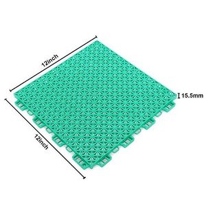 Cheap Custom Sports Mat Tennis Badminton Basketball KinderGarten School Surface Modular Tile Non Slip PP Interlock Floor Tiles