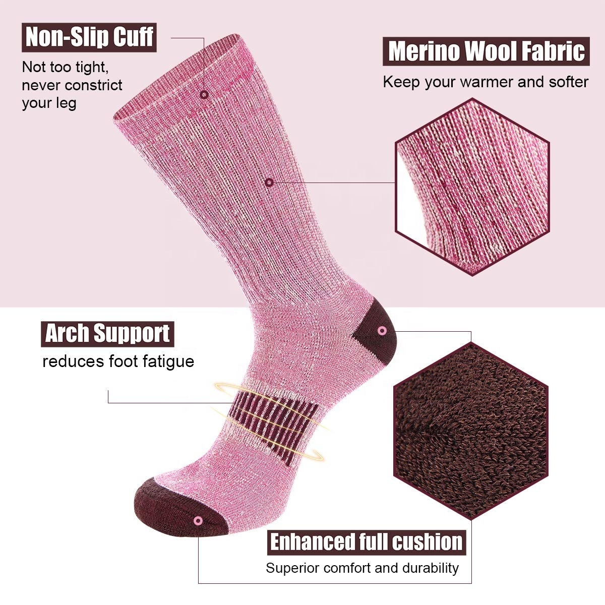 Cheap Custom Cozy Crew Fashion Compression Fuzzy Thermal Thin Sports Grip Soft Anti slip Print Athletic Men women Kids Socks