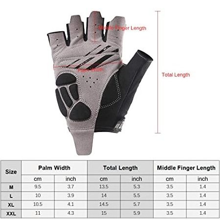 Wholesale prices Top Quality Customized Half Finger Cycling  Racking Hiking Climbing GYM Exercise Bike Gloves PU Leather Glove