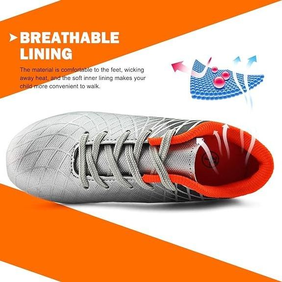 OEM Wholesale Customised High Quality Kids PU PVC Football Sneakers Turf Boots Predator Shoe Cheap American Cleats Soccer Shoes