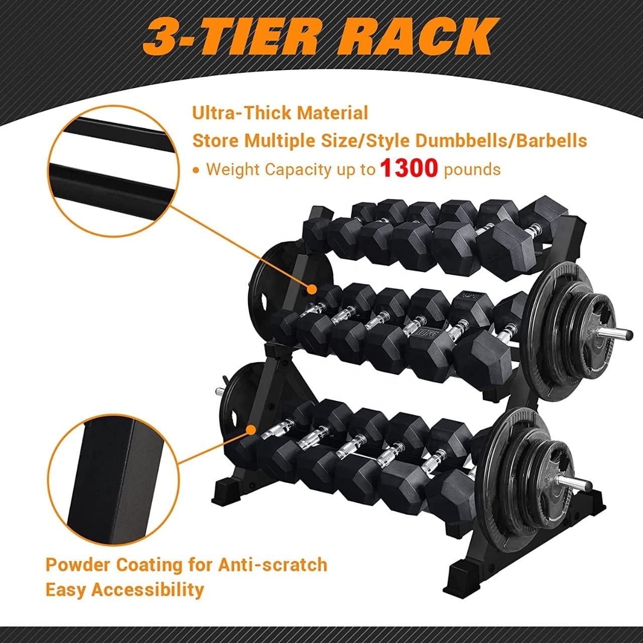 Hot Home Fitness Equipment Gym Rack Commercial Metal Steel Unisex OEM Steel Building Weight Plates Dumbbell Barbel Bar Racks