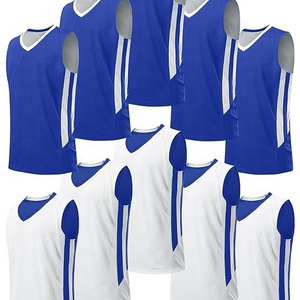 High Quality Customised Jersey Sublimation Uniforms Athletic Sports Wears Sleeveless Apparels Team Reversible Basketball Jerseys