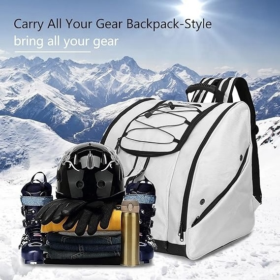 Light weight Polyester Customised Top Quality case Ice Snow board  Inline travel helmet Shoe Bags Luggage Ski boot backpack bag