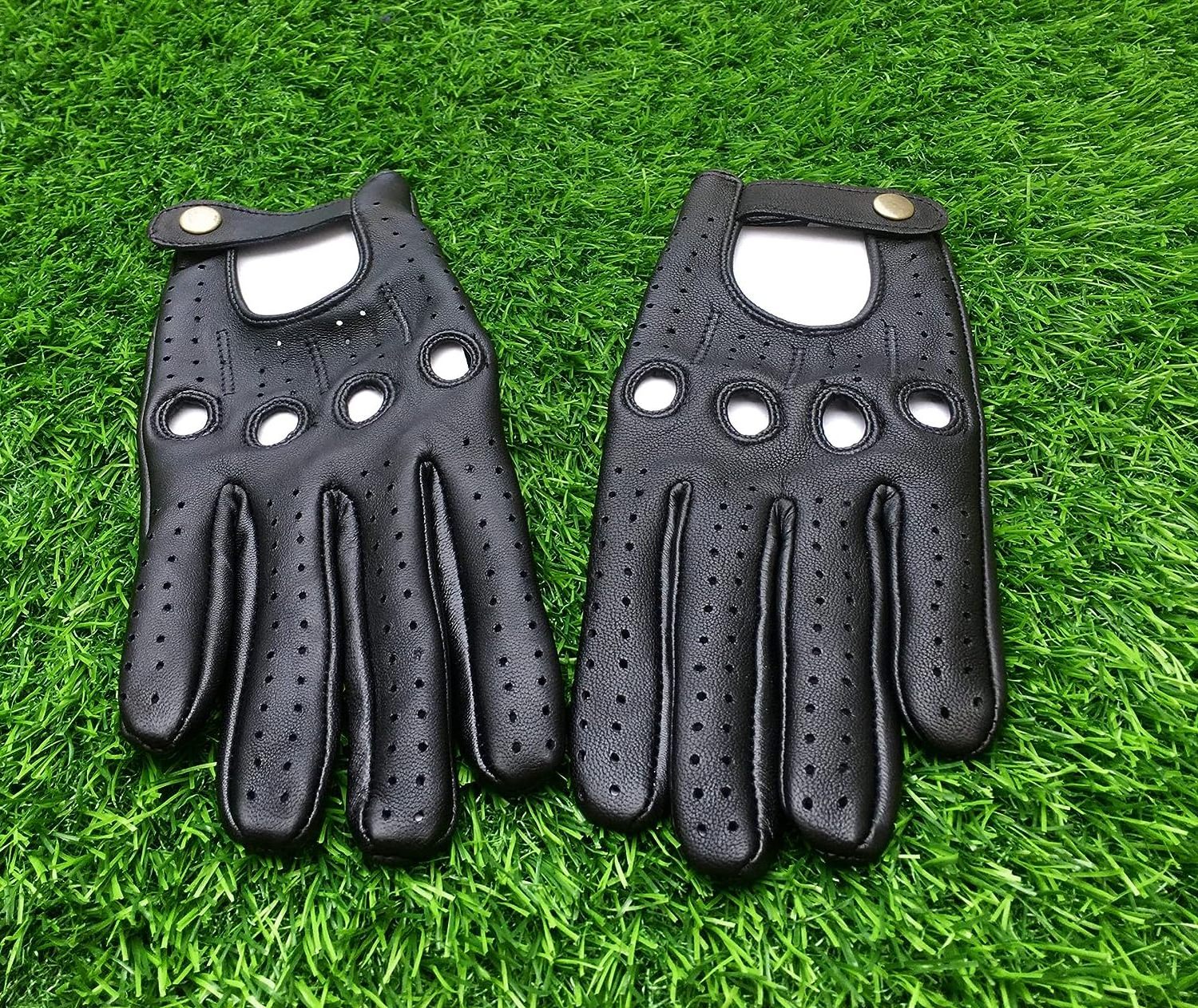 Customized Top quality Men's Women's Car Driving Riding Motorcycle Cycling Pure Gloves Anti-Slip Sports Genuine Leather Gloves