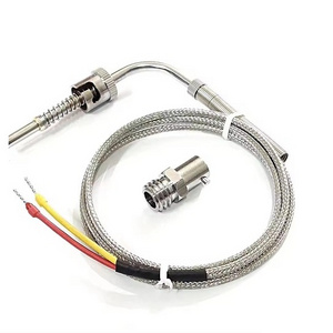 Direct Factory Supply 3 wire 2 wire Stainless Steel Probe Thermocouple Temperature Sensor K type pt100 for Worldwide Export