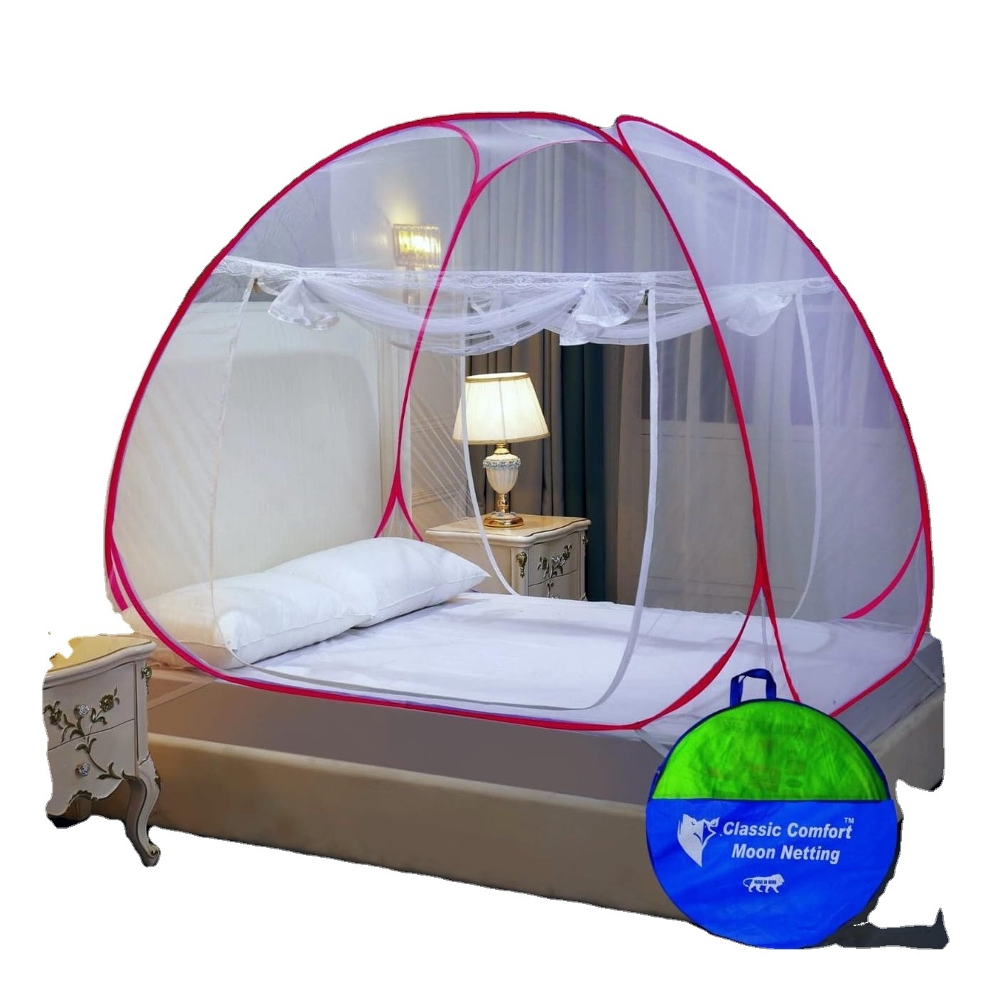 100% Premium quality foldable Mosquito net customized available in large quantity at pocket friendly prices from Indian supplier