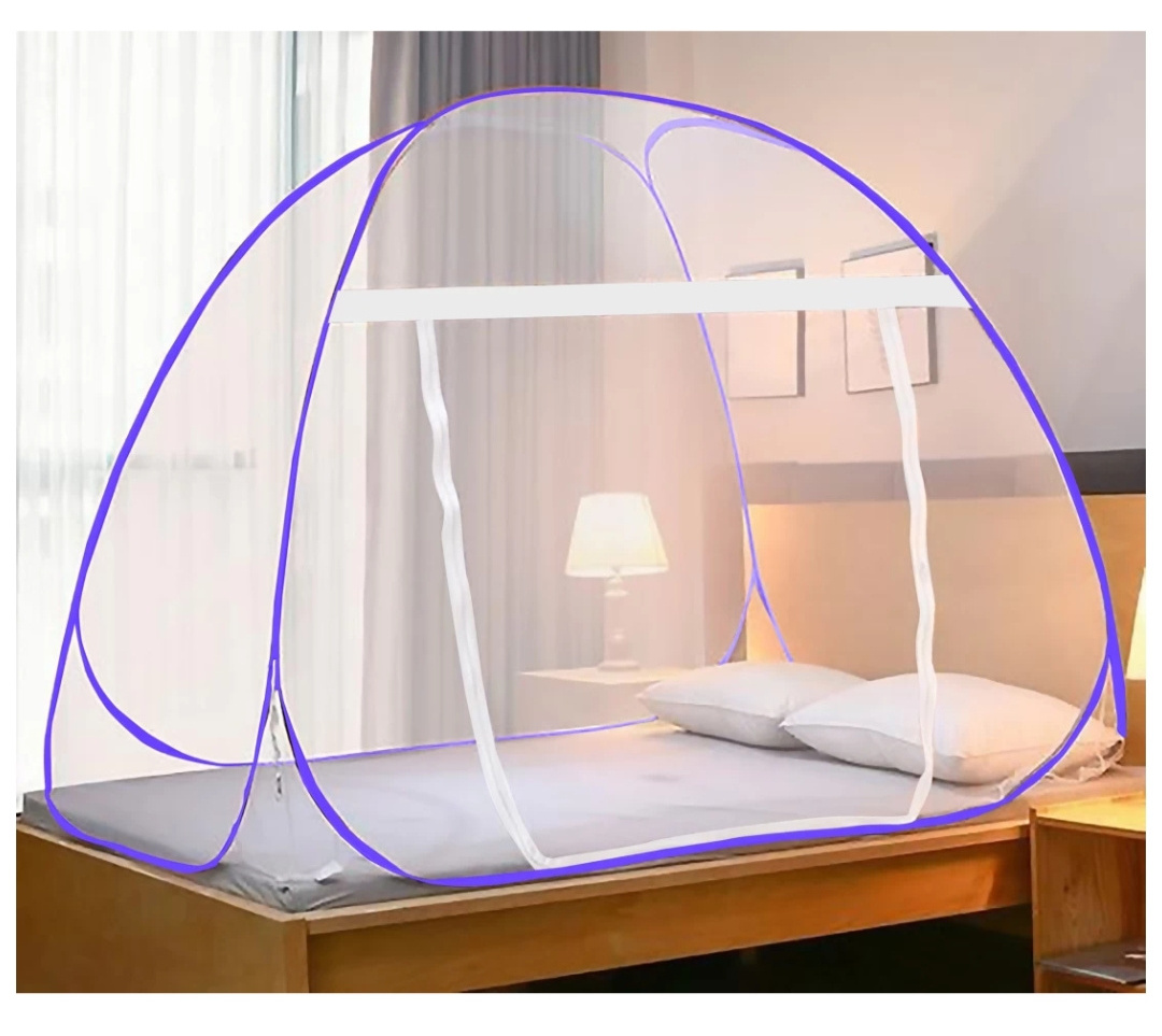 Factory-Made Pop-Up Mosquito Net Tent Portable Folding Bed Canopy for Double Beds Easy Installation Free