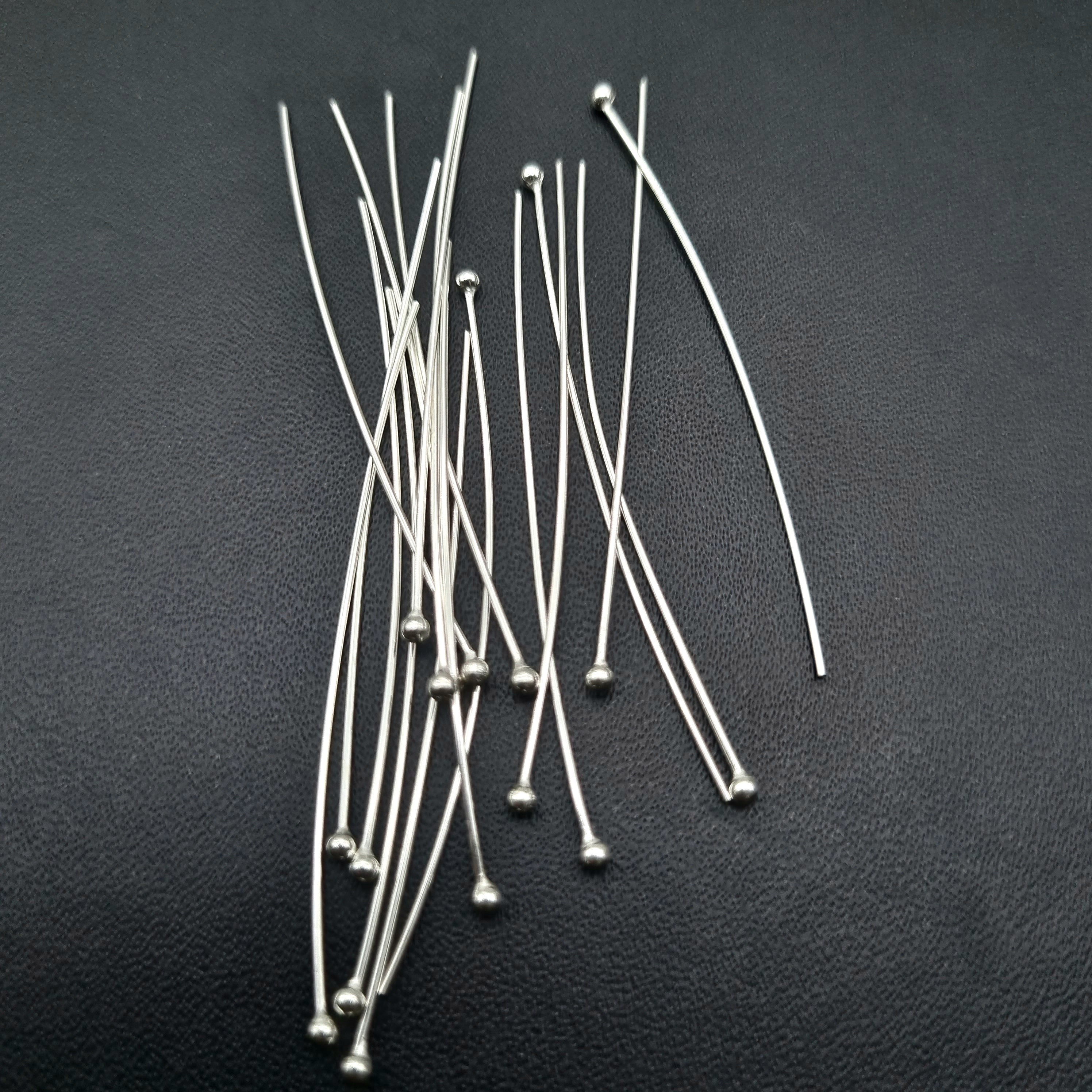 Wholesale Price 925 Sterling Silver Ball Head Pin & Needles Handmade Jewelry Accessories Diy Accessories