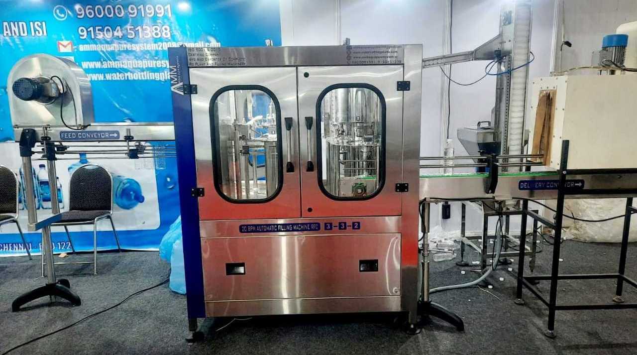 High Precision Semi Automatic Water Bottle Filling Machine for Industrial use 20 BPM Water Bottle Filling Machine from India