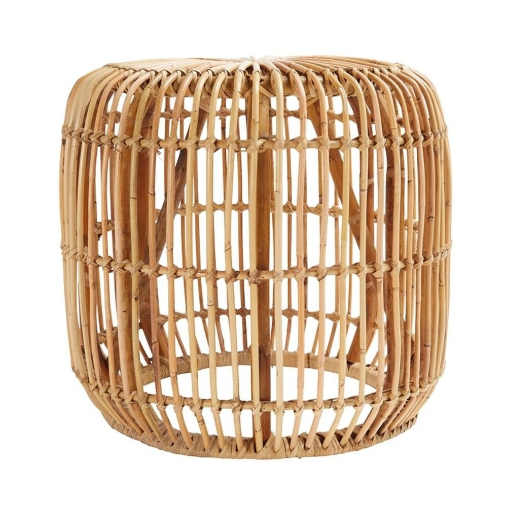 Factory Supply Rattan Side Table Fully Assembled Stool for Dining Room Living Room or Bedroom Rattan Side Table