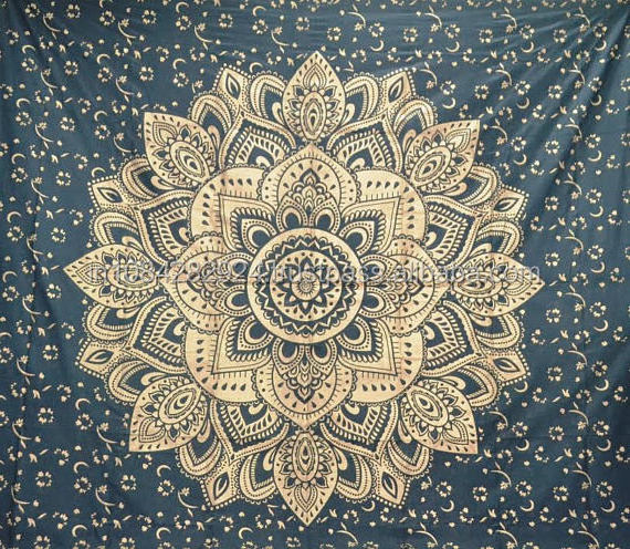 Wholesale Custom Indian Bohemian Mandala Digital Printed Wall Hanging Tapestry for Bedroom Decor