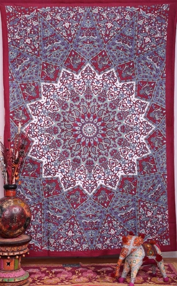 Hippie Tapestry Hippy Mandala Bohemian Tapestry Indian Dorm Decor Walls Hanging Ethnic Decorative.