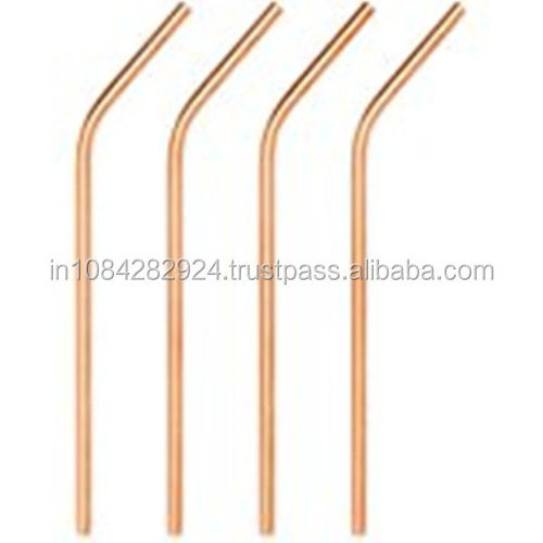 100% Food Safe Copper Drinking Straws, Copper Drinking Pipe, Straw for Moscow mule