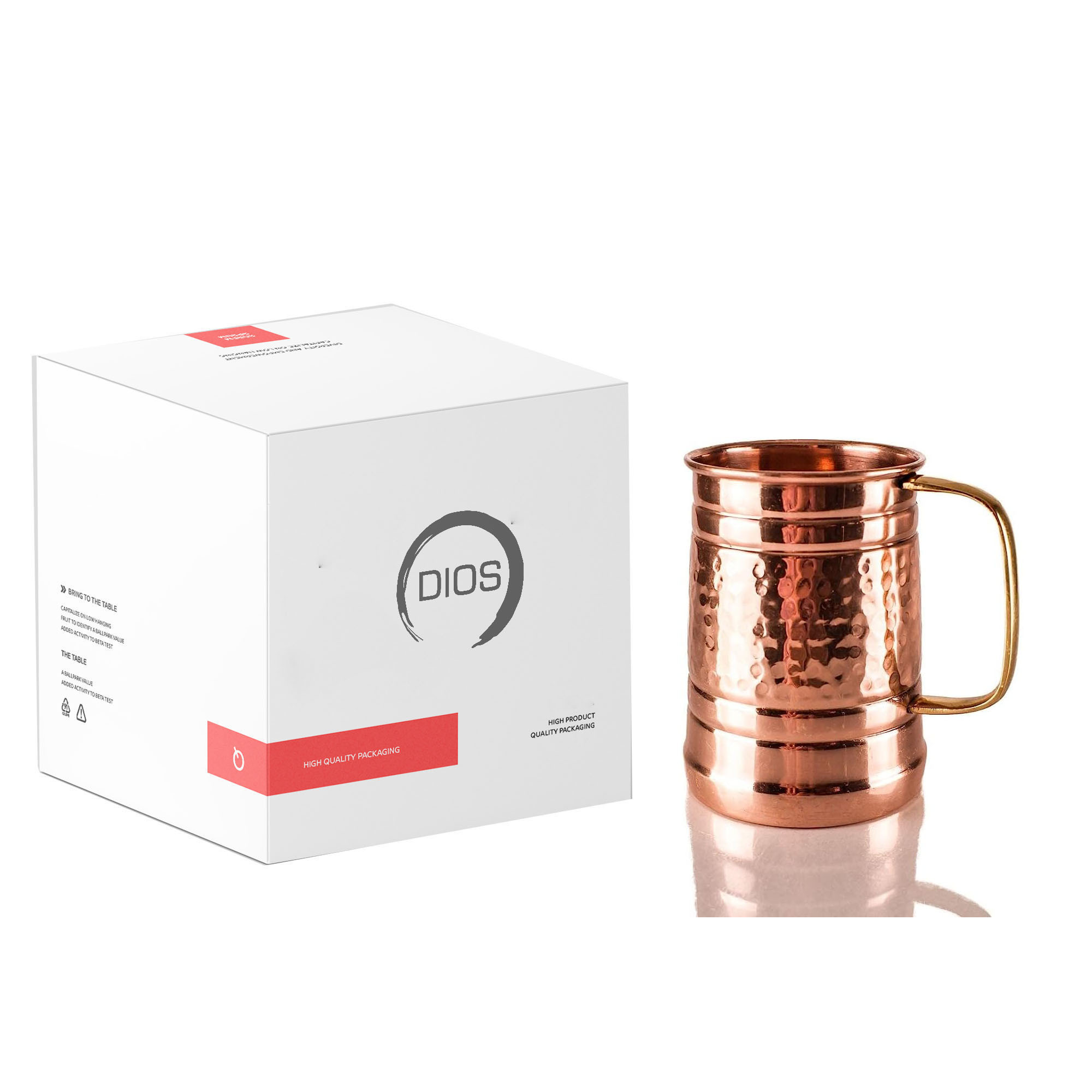 Diamond Design 100% Moscow Mule Mug capacity - 16 Oz,