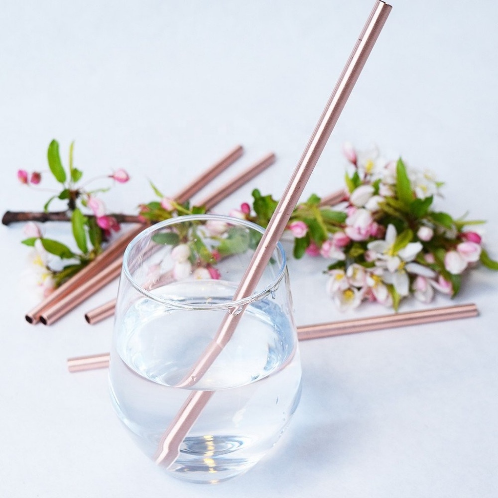 100% Food Safe Copper Drinking Straws, Copper Drinking Pipe, Straw for Moscow mule