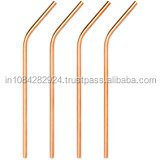 100% Food Safe Copper Drinking Straws, Copper Drinking Pipe, Straw for Moscow mule