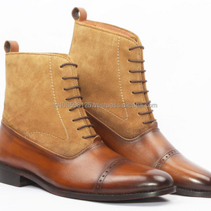 Goodyear Welted Hand Made man's Leather shoes and  Boot with high quality full grain leather