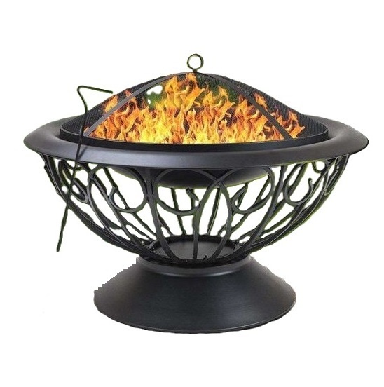 American Style Multifunctional Outdoor Barbecue Table Iron Grill Table Courtyard Villa Fire Pit Backyard BBQ Making Fire Pit