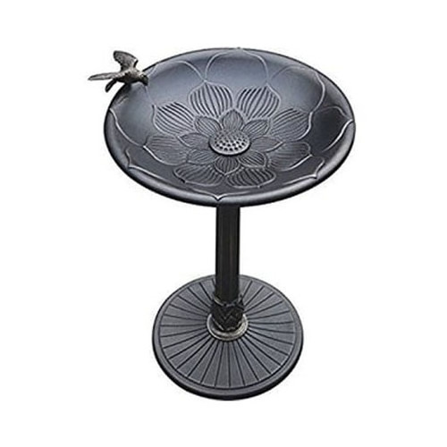 New Arrival Galvanized Metal Bird Bath With Wrought Iron Stand Garden Decoration Metal Bird Bath Garden Outdoor Ornaments