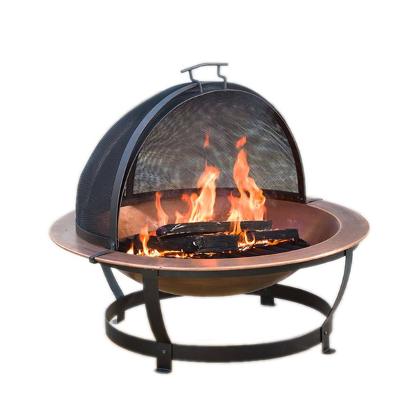 Factory Supply Wood Burning Steel Log Firepit for Camping Grilling Smores Yard Cooking Outside Decorative Garden Metal Fire Pit