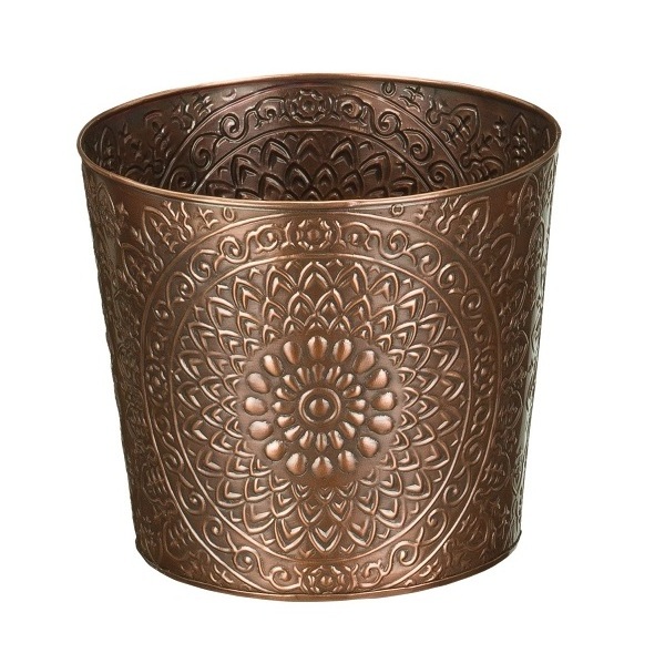 Embossed Gold Planter Indoor & Outdoor Planter Living Room, Bedroom, Home & Office Decor Golden Large Planter For Home Hallway