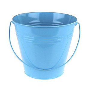 Fancy Design Flower Pot Good Quality Metal Blue Color Planter Basket Handmade Use For Office Decoration In Bulk