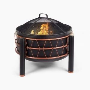 Customized Shape Size New Look Fire Pit Dark pits stand High Selling Garden Accessories Black Fire Pit elegant for fireplace